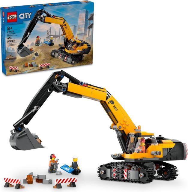 LEGO® City 60409 Žltý pojazdný stavebný žeriav