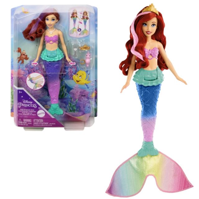 Mattel Disney Princess Plavající malá mořská víla Ariel HPD43