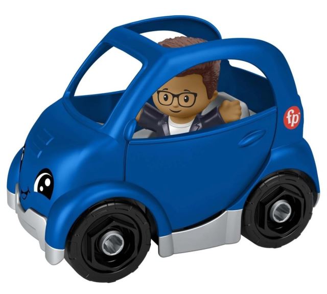 Mattel Fisher Price Little People Modrý elektromobil, HMX82
