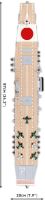 Cobi 4851 II WW IJN AKAGI letadlová loď, 1:300, 3573 k (3)