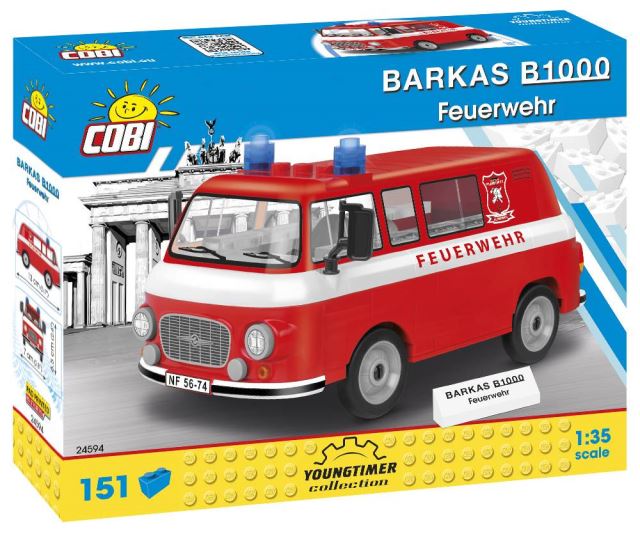 Cobi 24594 Youngtimer Barkas B1000 hasiči