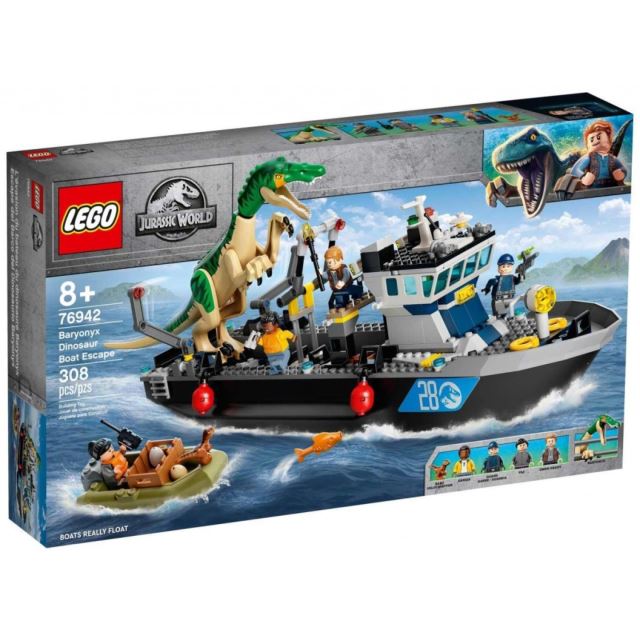 LEGO® Jurassic World 76942 Útek baryonyxa z lode