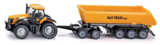 SIKU Farmer 1858 Traktor se sklápěcím přívěsem 1:87