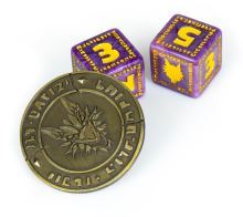 Albi Karak: Deluxe set kovová mince a kostky (1)