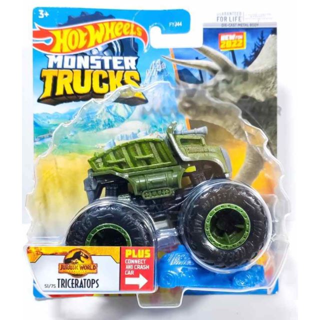 Hot Wheels® Monster Trucks Kaskadérské kousky Triceratops, Mattel HCP44
