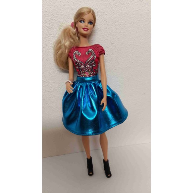 LOVEDOLLS Modrá latexová sukně