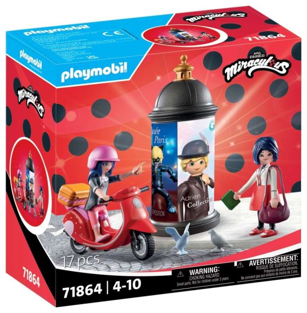 Playmobil 71864 Kouzelná Beruška a Černý kocour: Marinettin skútr