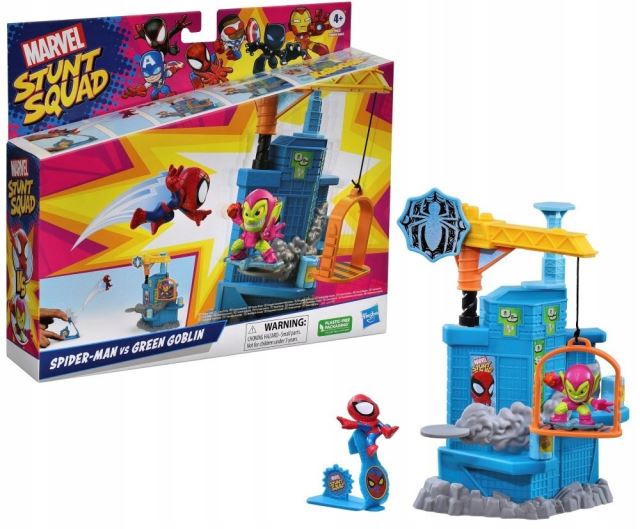 Hasbro MARVEL Stunt Squad Spider-Man vs Green Goblin, F7062