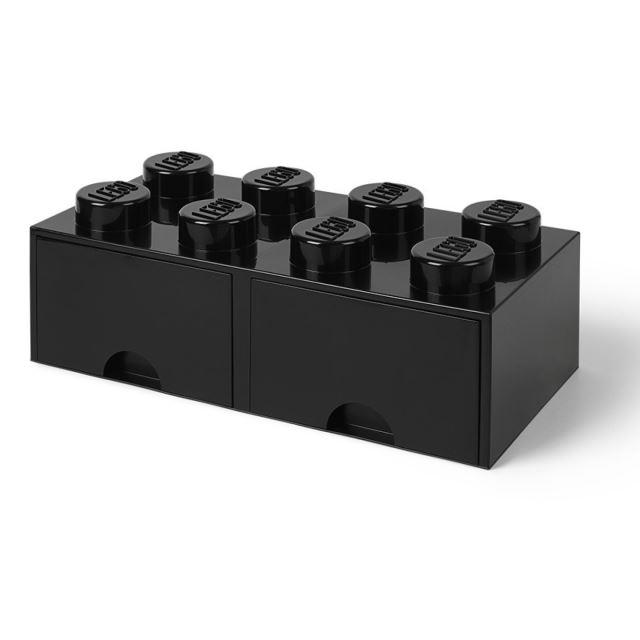 LEGO Úložný box 250x502x181 se šuplíky černý