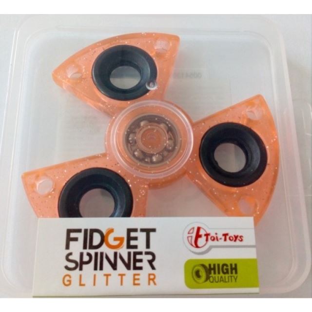Fidget Spinner kov/plast, ENERGY oranžový