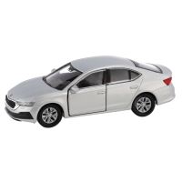 Kovový model 1:34 Škoda Octavia voľný chod strieborná