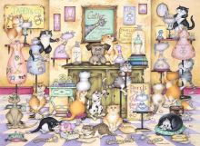 Ravensburger 01451 Puzzle Hrátky rozvádzaných mačiek 500 dielikov (1)