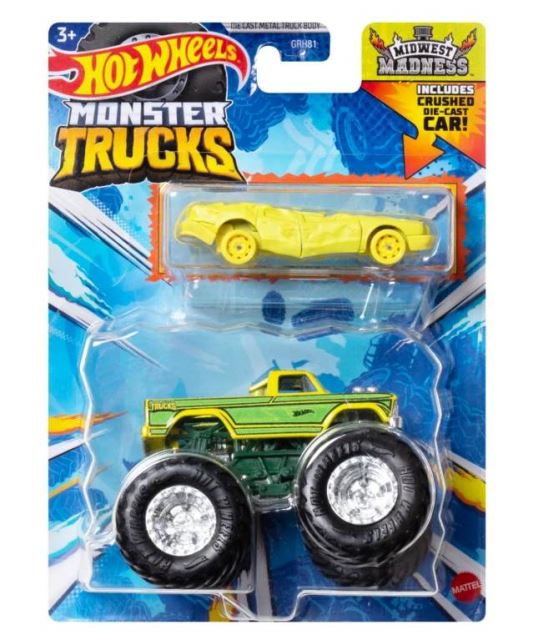 Hot Wheels® Monster Trucks s angličákem MIDWEST MADNESS, Mattel HWN42
