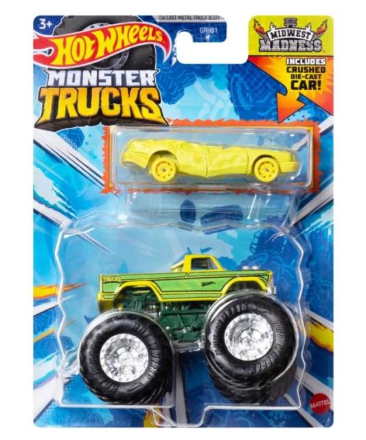 Hot Wheels® Monster Trucks s angličákom MIDWEST MADNESS, Mattel HWN42