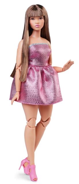 Mattel Barbie® Signature LOOKS Plavovláska v šatách bez ramienok, HRM16