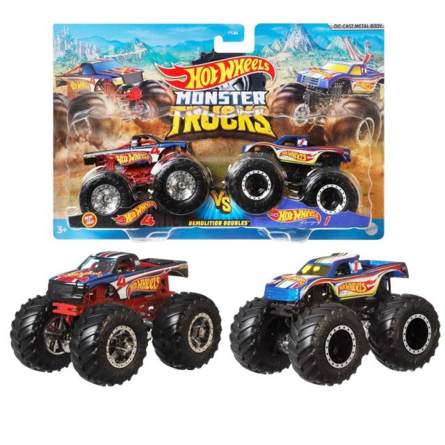 Hot Wheels® Monster Trucks Demoliční duo Hot Wheels 4 vs. Hot Wheels 1, Mattel GTJ50
