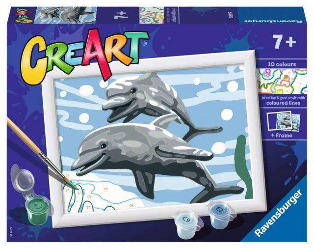 Ravensburger 23527 CreArt Veselí delfíni