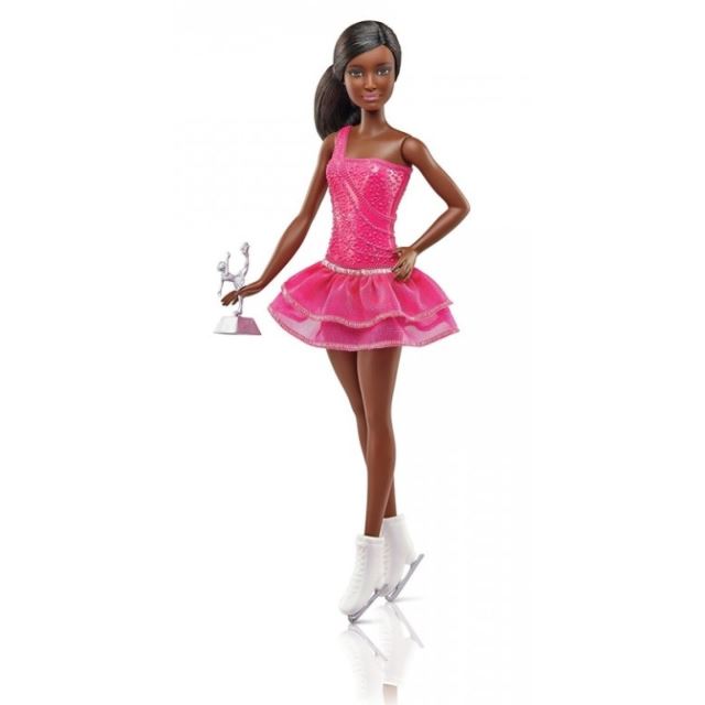 Barbie První povolání Krasobruslařka černoška, Mattel FCP27
