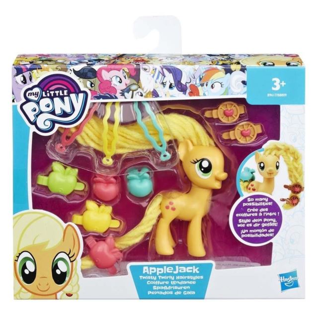 MLP My Little Pony Poník s kadeřnickými doplňky AppleJack, Hasbro B9617