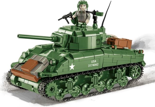 Cobi 3044 Americký tank Sherman M4A1 - Company of Heroes