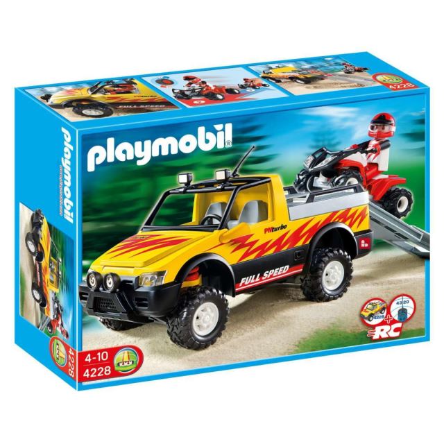 Playmobil 4228 Pick-up so závodnou štvorkolkou