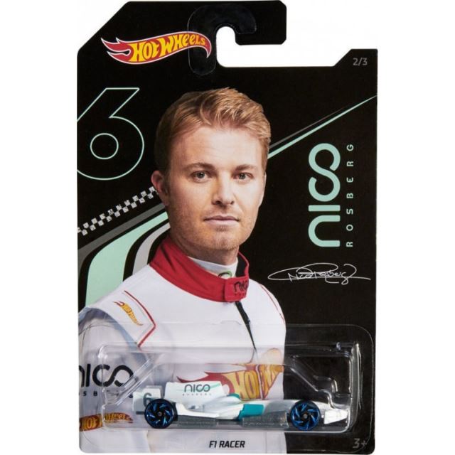 Hot Wheels angličák 1:64 Nico Rosberg F1 Racer, Mattel GGC36