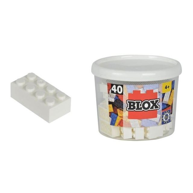 Blox 40 Kostičky bílé v boxu