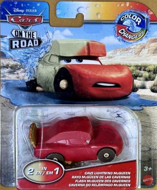 Disney Pixar Cars Color Changers 2 v 1 CAVE BLESK McQueen, Mattel HMD67