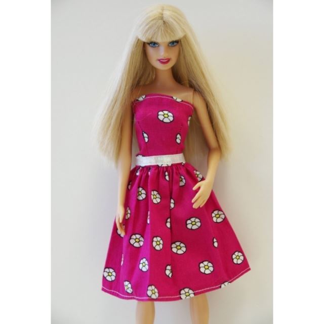 Barbie Tmavě růžové šaty