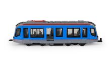 Kovová električka modrá 20 cm (2)