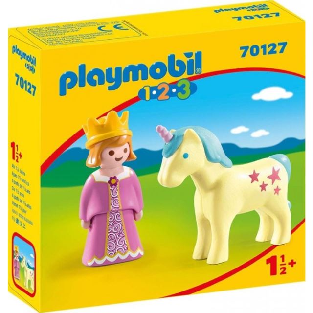 Playmobil 70127 Princezna s jednorožcem (1.2.3)