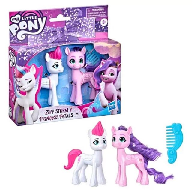 Hasbro MLP My Little Pony Sada koníkov Zipp Storm & Princess Petals, F3780