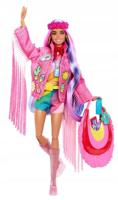 Mattel Barbie® Extra Stylová v oblečku do pouště, HPB15