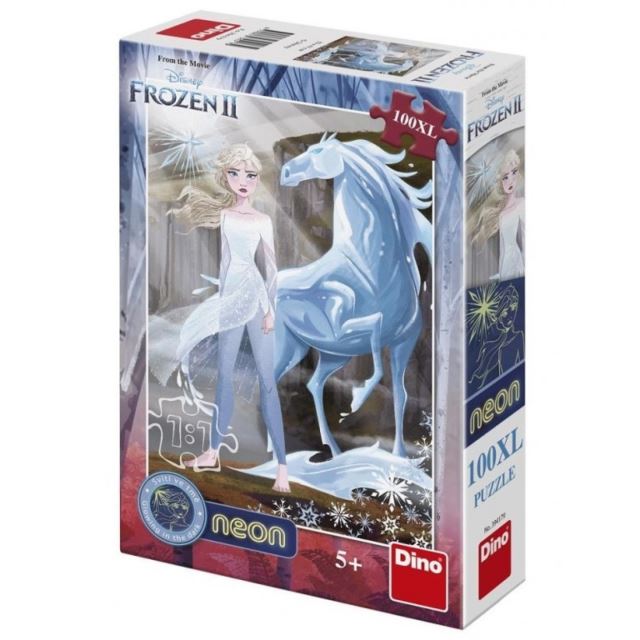 DINO Puzzle Frozen II Elsa s kouzelným koněm 100XL dílků