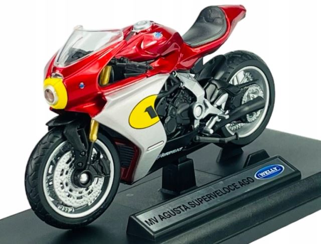 Kovový model motorky MV AGUSTA SUPERVELOCE AGO 1:18