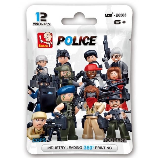 Sluban Police M38-B0583 Figurky policie a zloději, 12 druhů