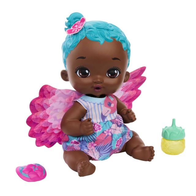 Mattel My Garden Baby™ Bábätko plameniak s modrými vláskami HPD11