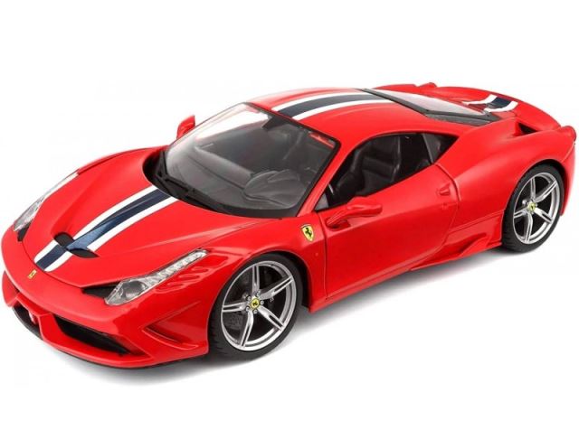 Bburago Ferrari 458 Speciale Ferrari Race&Play červená 1:18
