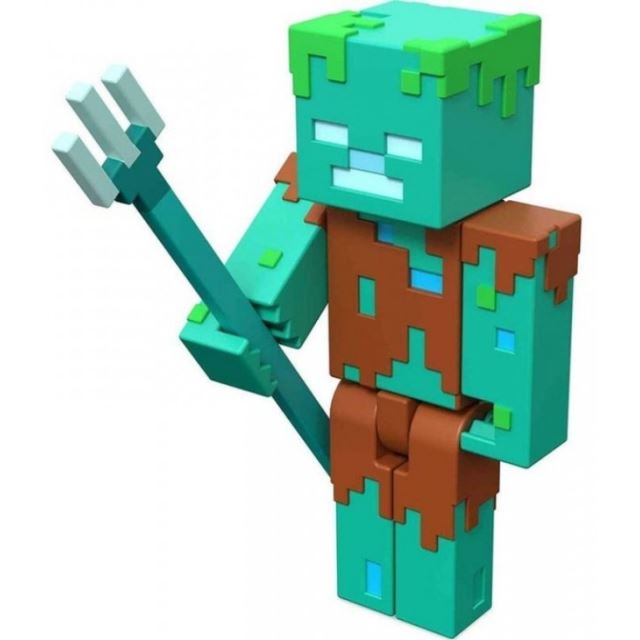 Minecraft Figurka 8cm DROWNED, Mattel GTP17