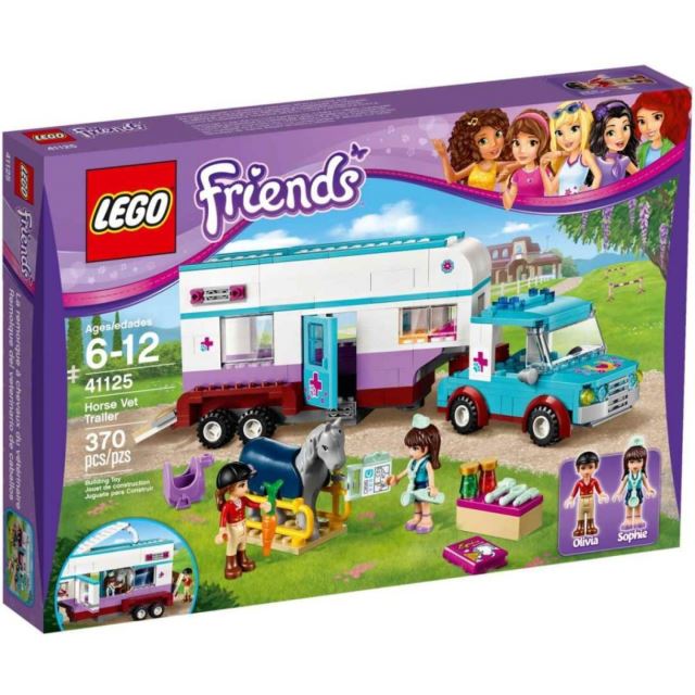 LEGO® FRIENDS 41125 Veterinářský přívěs s koněm