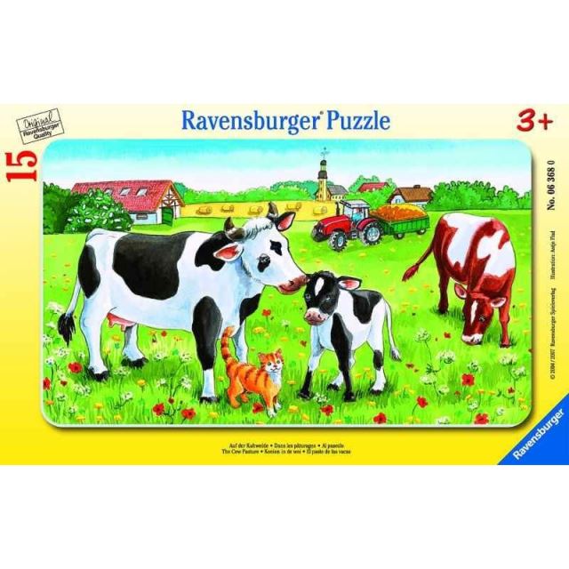 Ravensburger Puzzle Krávy na pastvě 15d.