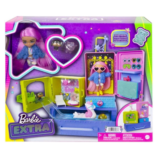 Mattel Barbie Extra minis panenka a mazlíčci, HDY91