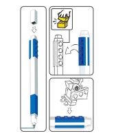 LEGO® Gélové pero s minifigúrkou, modré (4)