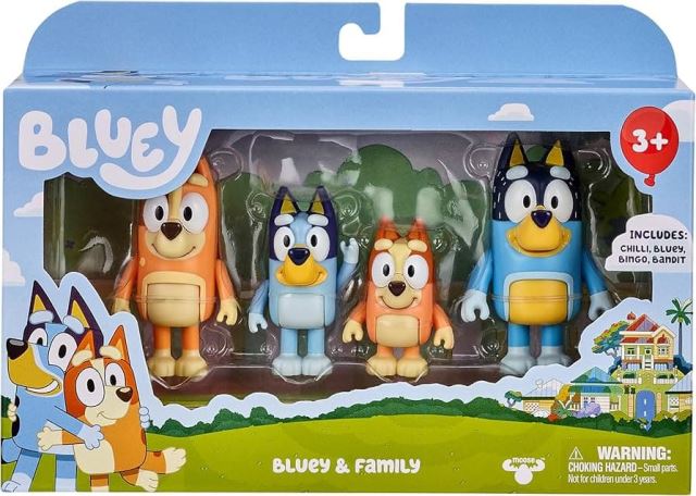 Moose Bluey Rodina sada 4 figúrok