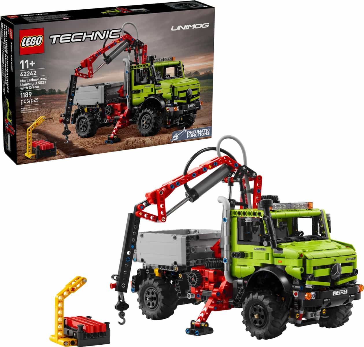 Lego® technic 42242 mercedes-benz unimog u 5023 s jeřábem
