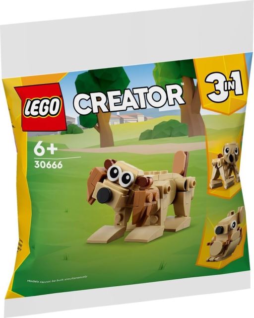 LEGO® Creator 30666 3v1: Pes, lenochod, veverka