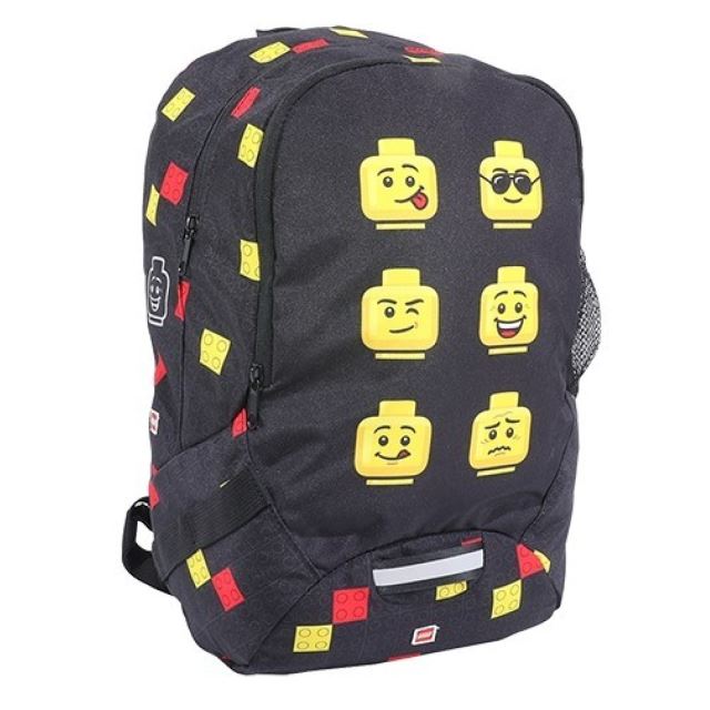 LEGO® Faces Black - školní batoh