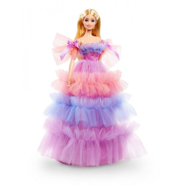 Barbie Sběratelská Narozeninová s tylovými volánky, Mattel GTJ85