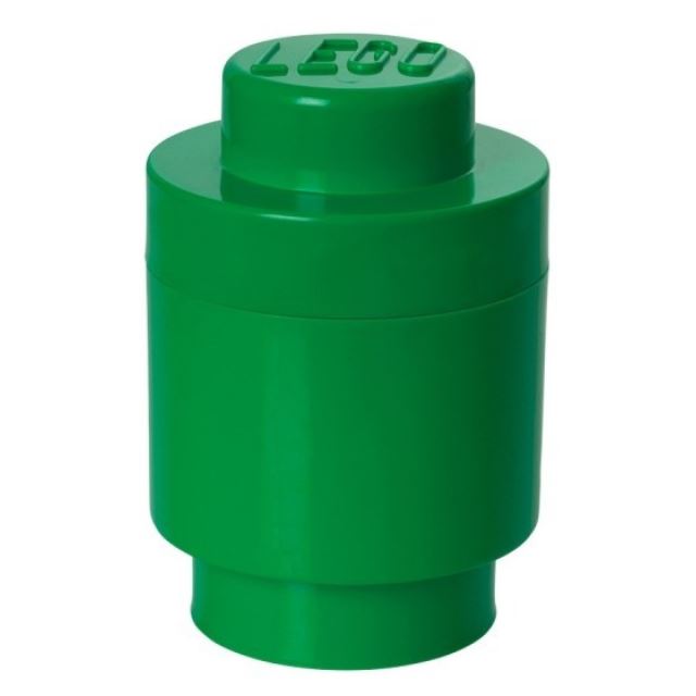 LEGO® Úložný box kulatý tmavě zelený