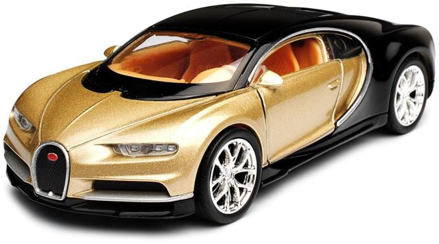 Welly Kovový model Bugatti Chiron zlaté 1:24